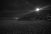 lighthouse by night