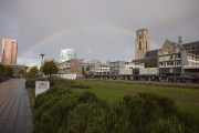Rainbow over rotterdam