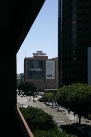 View on the strees of Los Angeles