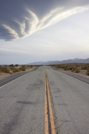 USA-Highway with Clouds