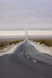 USA straight road
