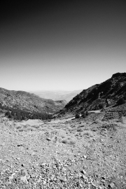 view from Cerro Gordo Ghost Town